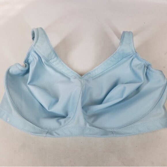 Glamorise Magic Lift Seamless Sport Bra Baby Blue 48G - Picture 2 of 10